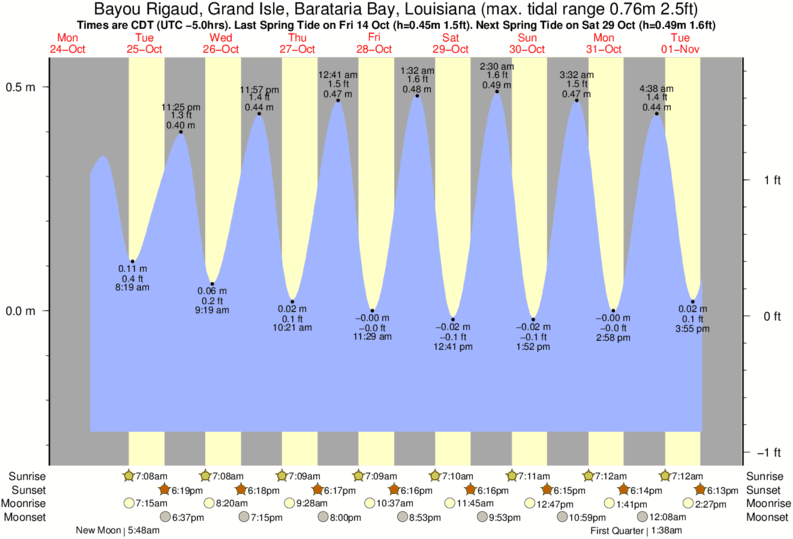 Cocodrie Tide Chart