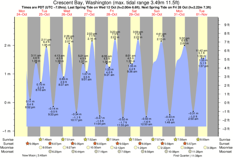 Everett Tide Chart