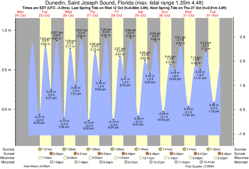 Tide Charts Dunedin Fl