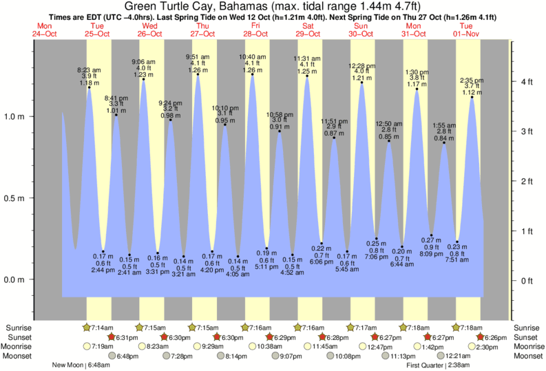 Tide Chart Green Turtle Cay Bahamas