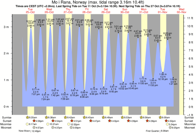 Bermuda Tide Chart