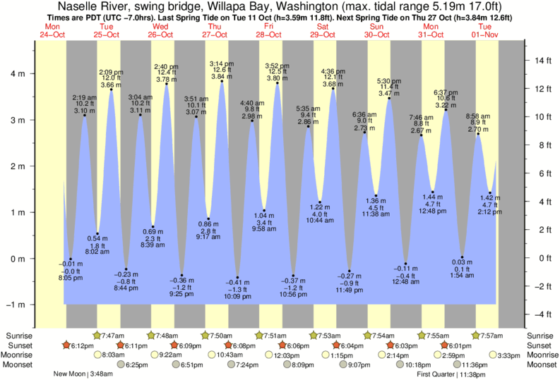 Tacoma Narrows Tide Chart