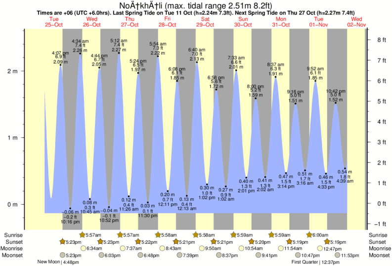 Indian River Tide Chart