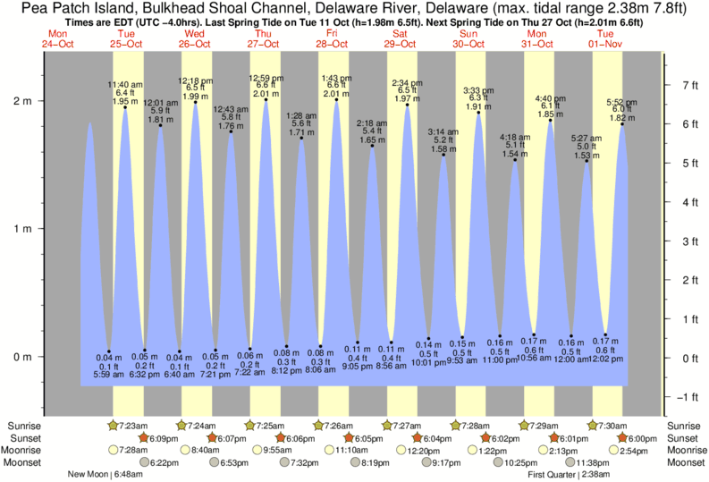 Pea Island Tide Chart