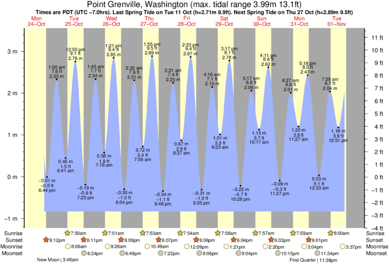 Port Angeles Tide Chart