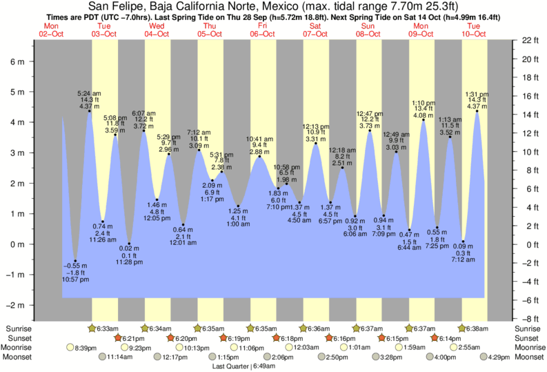 San Felipe Fishing Chart And Guide