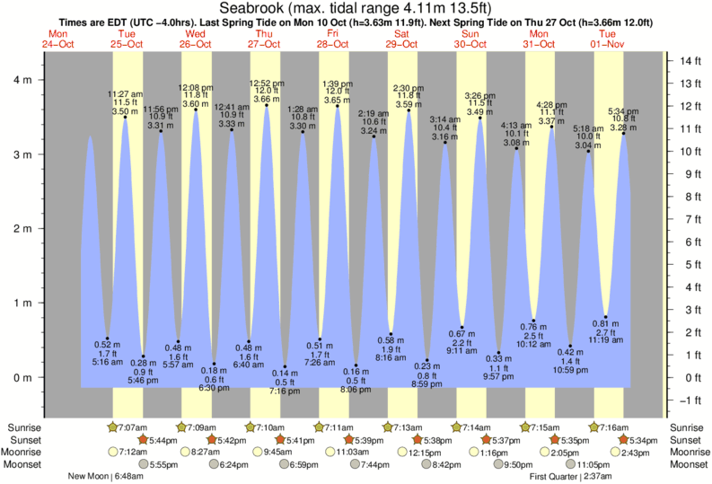 Seabrook Beach Tide Chart