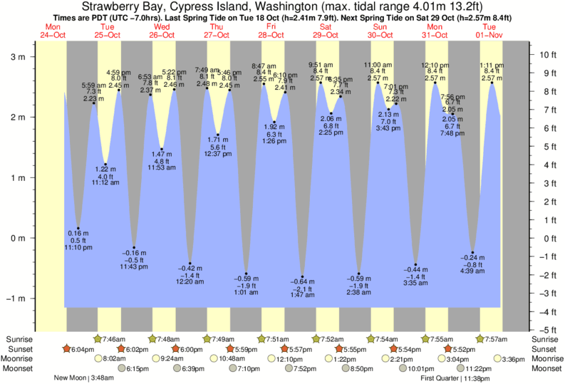 Commencement Bay Tide Chart