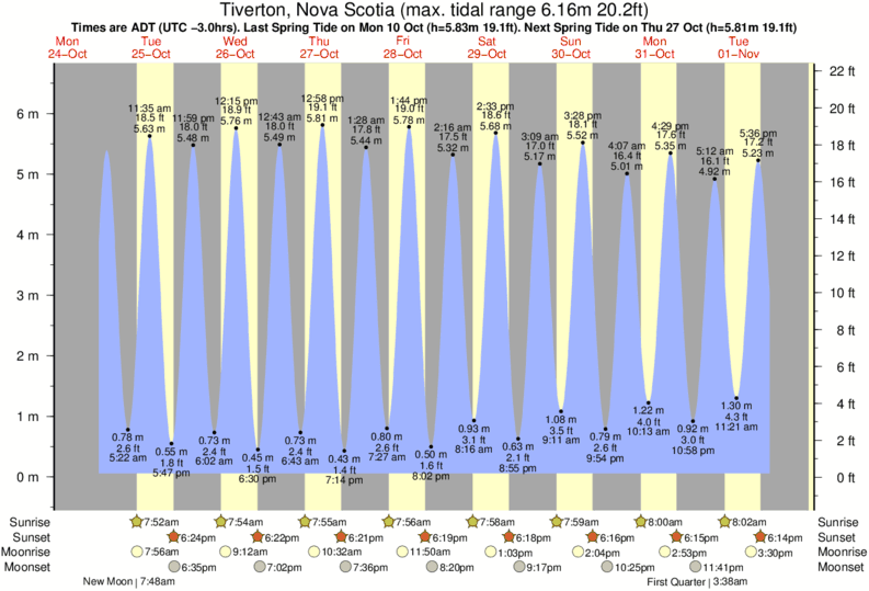 Tiverton Tide Chart