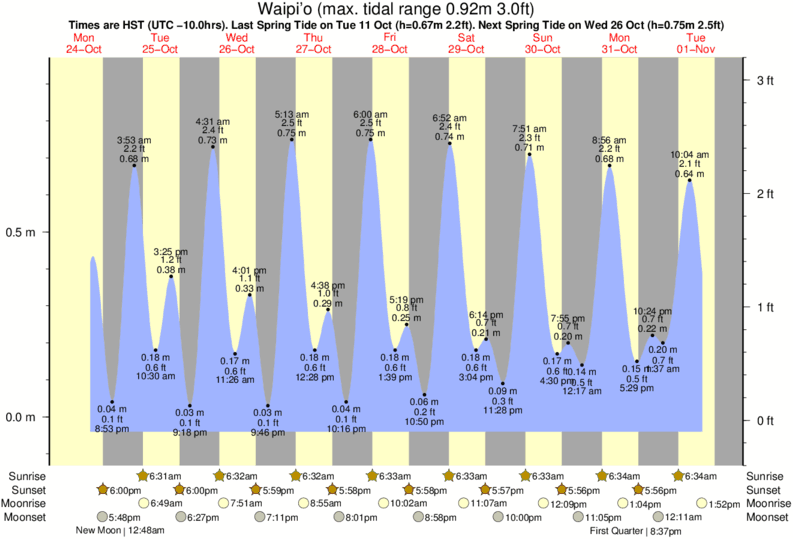 Kona Tide Chart