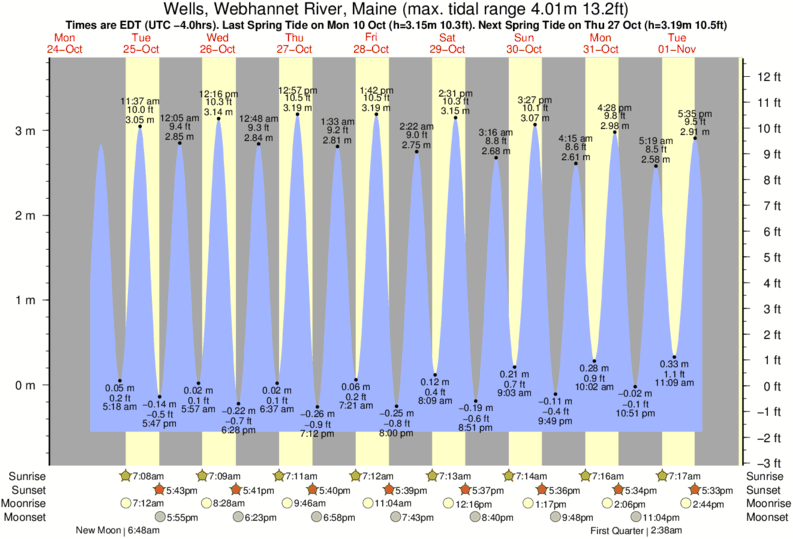 Wells Maine Tide Chart 2019